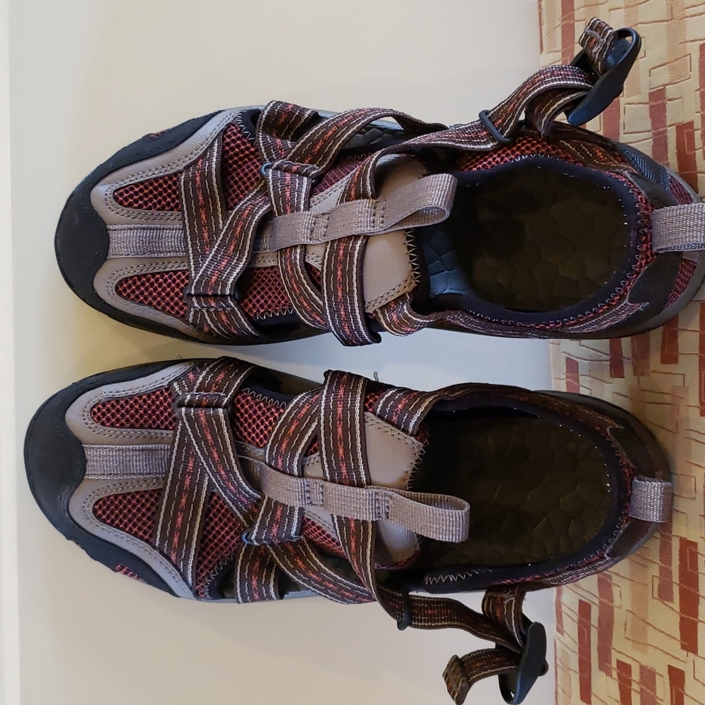Chaco hiking shoes.